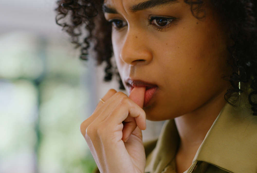 Ripple Learning - Stress Management Young Women with worried look on her face